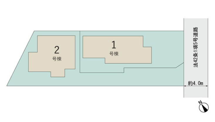 グラファーレ千葉市中央区白旗3丁目2期の区画図