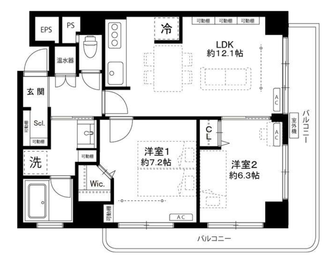 ホワイトパレスの間取り