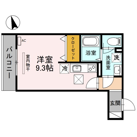 エスポワール　ナインの間取り