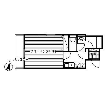 西東京市保谷町３丁目の賃貸マンションの間取り