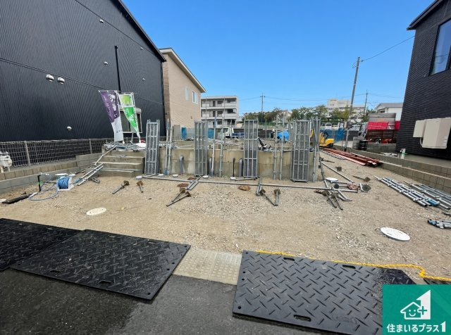 明石市大久保町江井島　第4期　新築一戸建ての外観|現在の進捗状況です！順調に作業進行中、完成が待ち遠しいです！詳細の間取り等、お気軽にお問い合わせください！