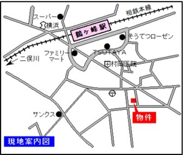 ドミールＦ鶴ヶ峰の地図|案内図