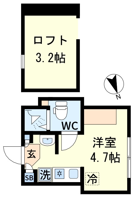 クレセール新小岩の間取り