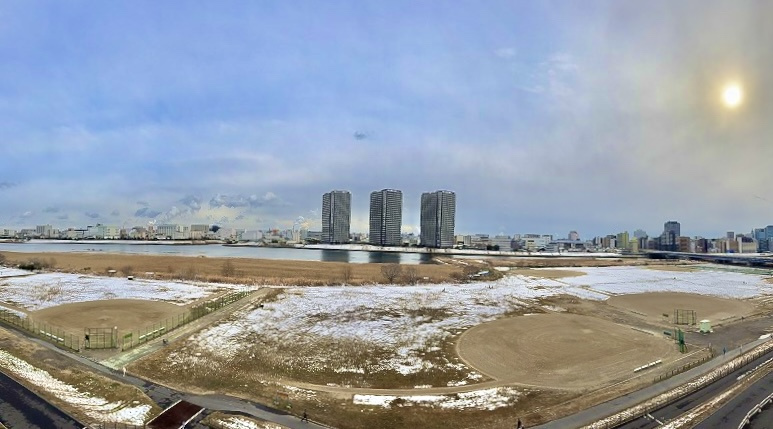京急シティ多摩川の展望|京急シティ多摩川：南向きにつき陽当り良好！