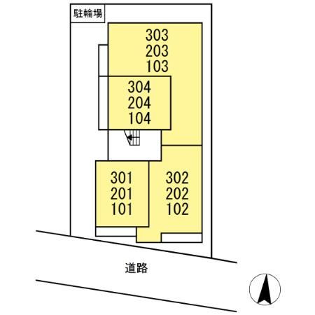 アンジュール多摩川の区画図