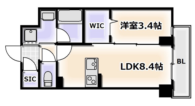 【間取り】 | サザンクレストなんば南