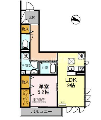 M.J tsukuda 壱番館の間取り