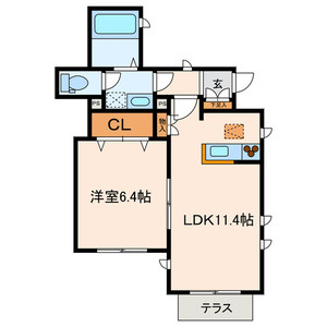 メゾンドウーム2の間取り