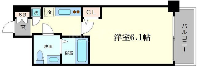 アドバンス西梅田ラシュレの間取り