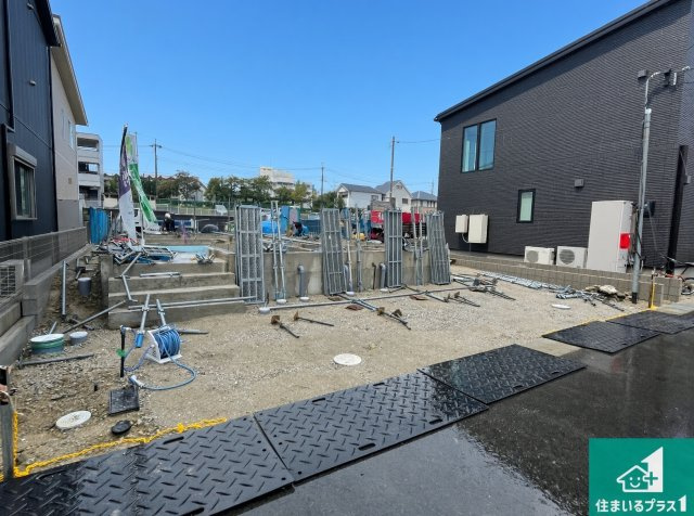 明石市大久保町江井島　第4期　新築一戸建ての外観|現在の進捗状況です！順調に作業進行中、完成が待ち遠しいです！詳細の間取り等、お気軽にお問い合わせください！