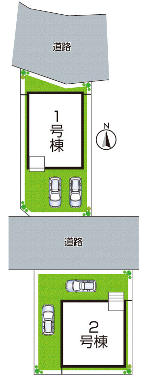 明石市大久保町江井島　第4期　新築一戸建ての区画図|全2区画