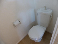 落ち着いた色調のトイレです