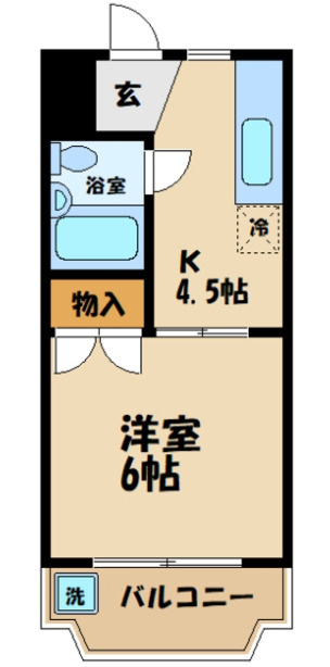 調布市　一棟収益マンション　ヴェッセル布田の間取り