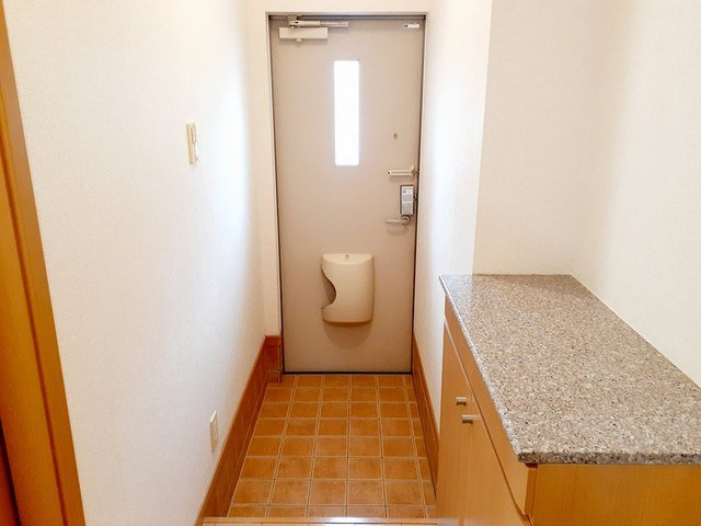 落ち着いた玄関です