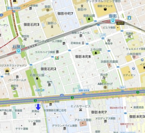 神戸市東灘区御影塚町1丁目　中古戸建の地図