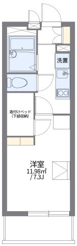 代表的な間取のため実際の間取とは異なる場合があります