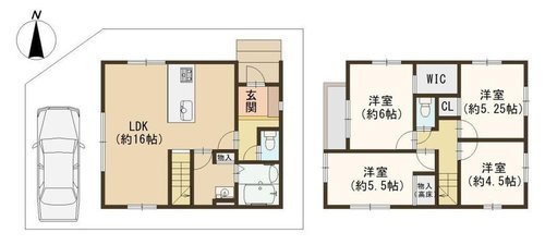 【間取り】 | ☆大阪府八尾市沼３丁目１６－１０　新築一戸建て