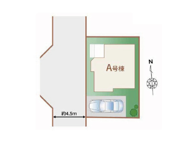【区画図】 | 東久留米市南沢1丁目　新築一戸建住宅　全１棟　（保谷店） | 西武池袋線「東久留米」駅徒歩約10分の近さ。
※図面を基に作成しています。現況と異なる場合は現況を優先いたします。
