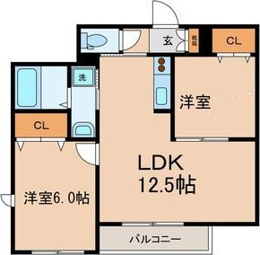 Lovely　Rosaの間取り|間取りです。