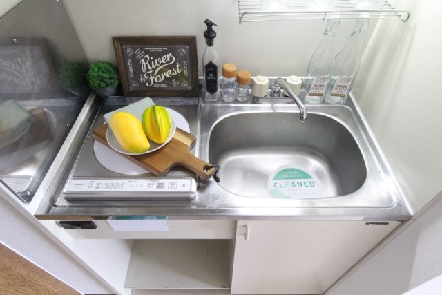 1口IHコンロ※家具･小物はイメージです