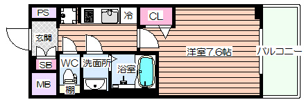 【間取り】 | プランドール江戸堀レジデンス