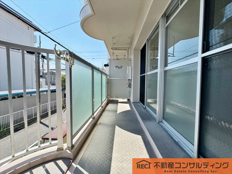 セルダン住吉川のバルコニー