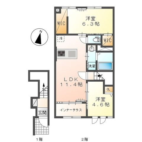 グランディールＮの間取り