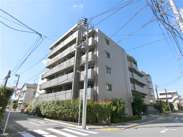 ルーブル下丸子参番館の外観|2015年7月築　RC鉄筋コンクリート造地上6階建て1K～2DK総戸数40戸の分譲賃貸マンション　東急多摩川線武蔵新田駅近の東京都大田区下丸子1丁目