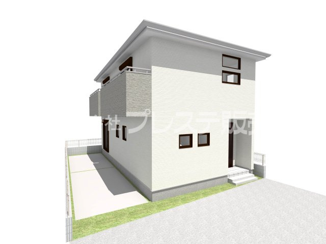 奈良市三条添川町の新築一戸建の完成予想図|１号地建物完成イメージ／ご内覧いただけるモデルハウスもあります♪※現地に係員は常駐しておりません。
