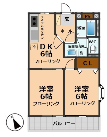 【間取り】 | コモビレッジ南台1号館