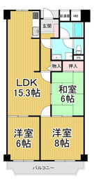 ローズハイツ宝塚の間取り