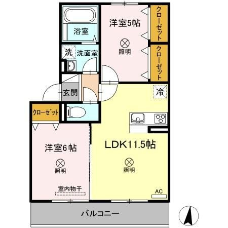 メゾンＯＴＣの間取り