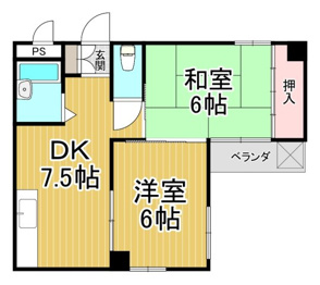 サンパレス21新明　（旧）サンパレス21東園田3の間取り