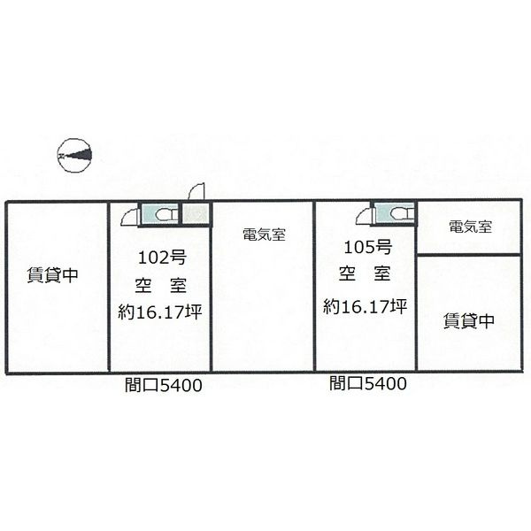 大阪市生野区巽中３丁目の店舗事務所の間取り