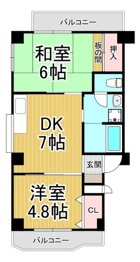 メゾン　ユニの間取り