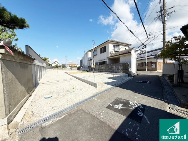 貝塚市麻生中　新築一戸建ての外観|現在建築中！落ち着いた街並みで新生活を始めることが出来そう！周辺の物件も併せてご紹介させて頂きます！