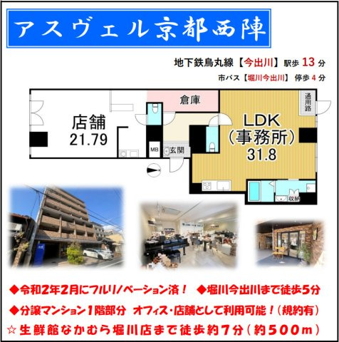 アスヴェル京都西陣の間取り