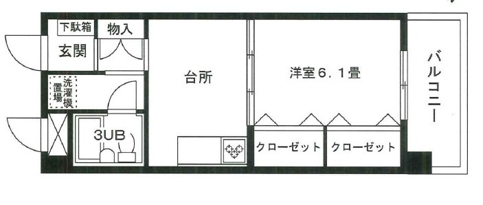 メイプル森戸の間取り|間取りです。