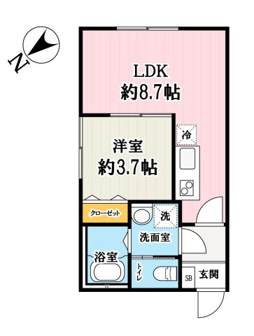 【間取り】 | (仮称)キャメル久米川4
