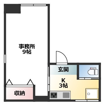 飯田荘の間取り