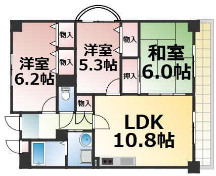 【間取り】 | エレガンス巽　仲介手数料無料