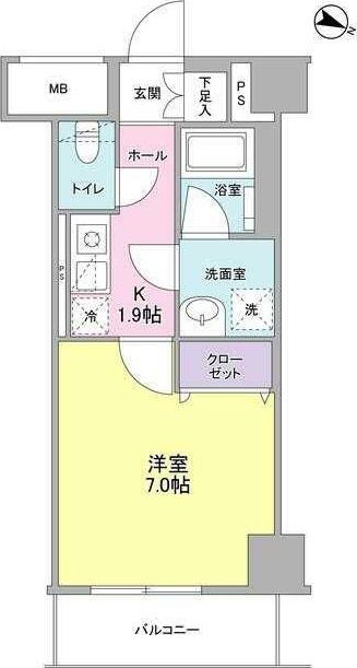 ディクオーレ仙川の間取り