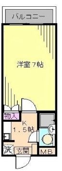 ハイコーポ大久保の間取り|間取りです。