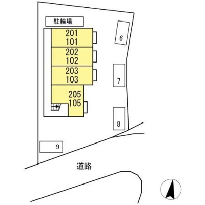 【区画図】 | シャルマンクールⅡ