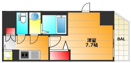 ラピーヌ南堀江レジデンスの間取り