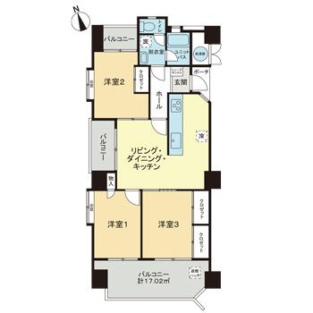 ロワールマンション大濠２の間取り