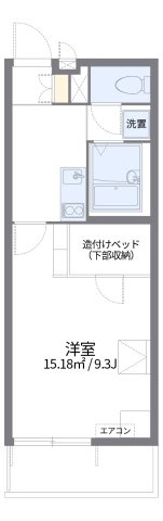 レオパレス博多豊Ⅱの間取り
