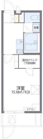 レオパレス博多豊Ⅱの間取り