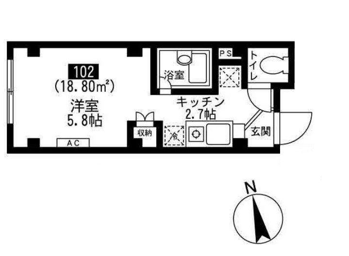 スカイビュー曳舟の間取り