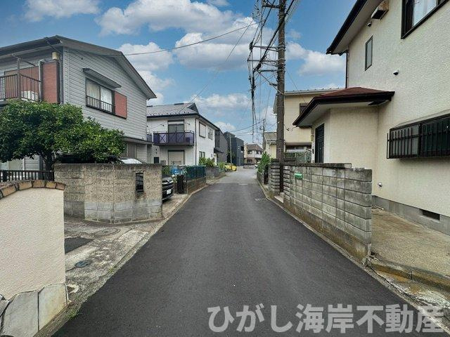 茅ヶ崎市今宿　売地の前面道路含む現地写真|現地外観